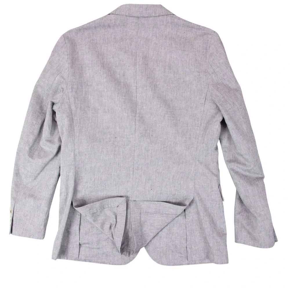 J Crew Ludlow Men 40R Slim Gray Linen Blnd Unstructured Blazer Sport Coat Jacket